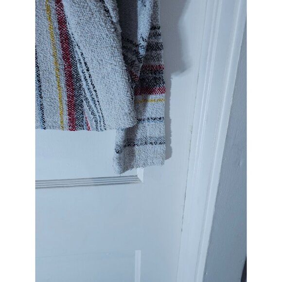 Earthbound Trading Co Baja Hoodie Striped Pullover Sweatshirt Medium Cotton Blen - Picture 13 of 14